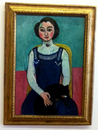 huile sur toile jeune fille Henri Matisse